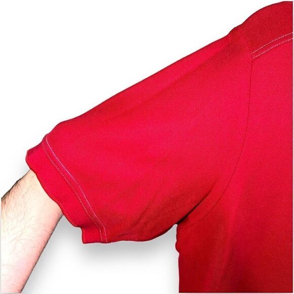Red Tommy Bahama Supima Polo Shirt Size S - Picture 5 of 8